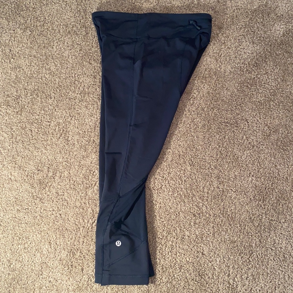 Lululemon size 6 teal pace rival cropped legging